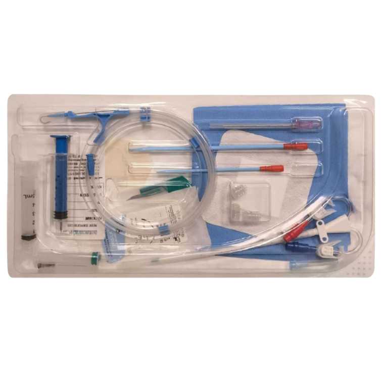 Hemodialysis Catheter Kit-Double Lumen – Curved Type